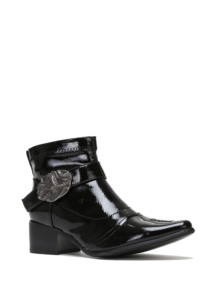 Bottines bout pointu vernies