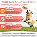 POPPAW Joint Supplement for Dogs - 10 in 1 Hip and Joint Supplement Drops with Hyaluronic Acid, Liquid Glucosamine for Dogs with Chondroitin, MSM & Omega 3-2 FL.Oz - for All Breeds & Sizes