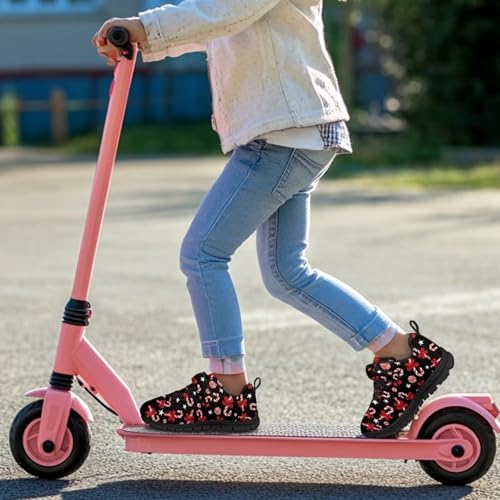 Christmas Sneakers for Girls Slip on Walking Shoes Breathable Lightweight Athletic Shoes with Hook and Loops3