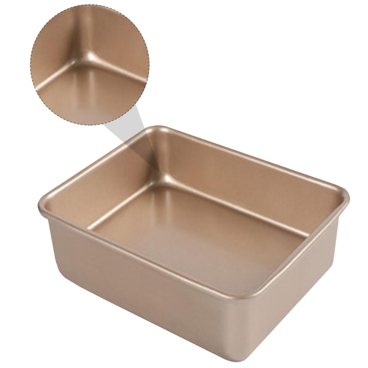 SOLUSTRE Moule à Pâtisserie Carré en Acier Inoxydable Chauffage Uniforme Antiadhésif pour Cuisson et Barbecue
