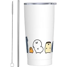 Stationery 1 Straw & Straw Brush Included, Mug, Coffee Cup, Convenience Store Cup, Tumbler, Lid Included, Stainless Steel, Cold Retention, For Cars, With Lid, Portable, Water Bottle, Large Capacity,