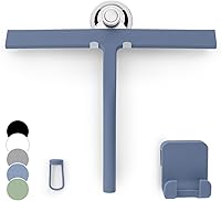 Vista 17 de GÜTEWERK Escobilla de ducha para puertas de vidrio, escobilla de silicona para ventanas, baño y limpieza de vidrio, color blanco, 9 pulgadas