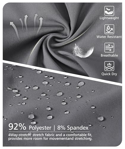 Men's Sweatpants Lightweight Workout Pants with Zipper Pockets Elastic Waist Athletic Pants for Men Exercise Jogging Hiking4