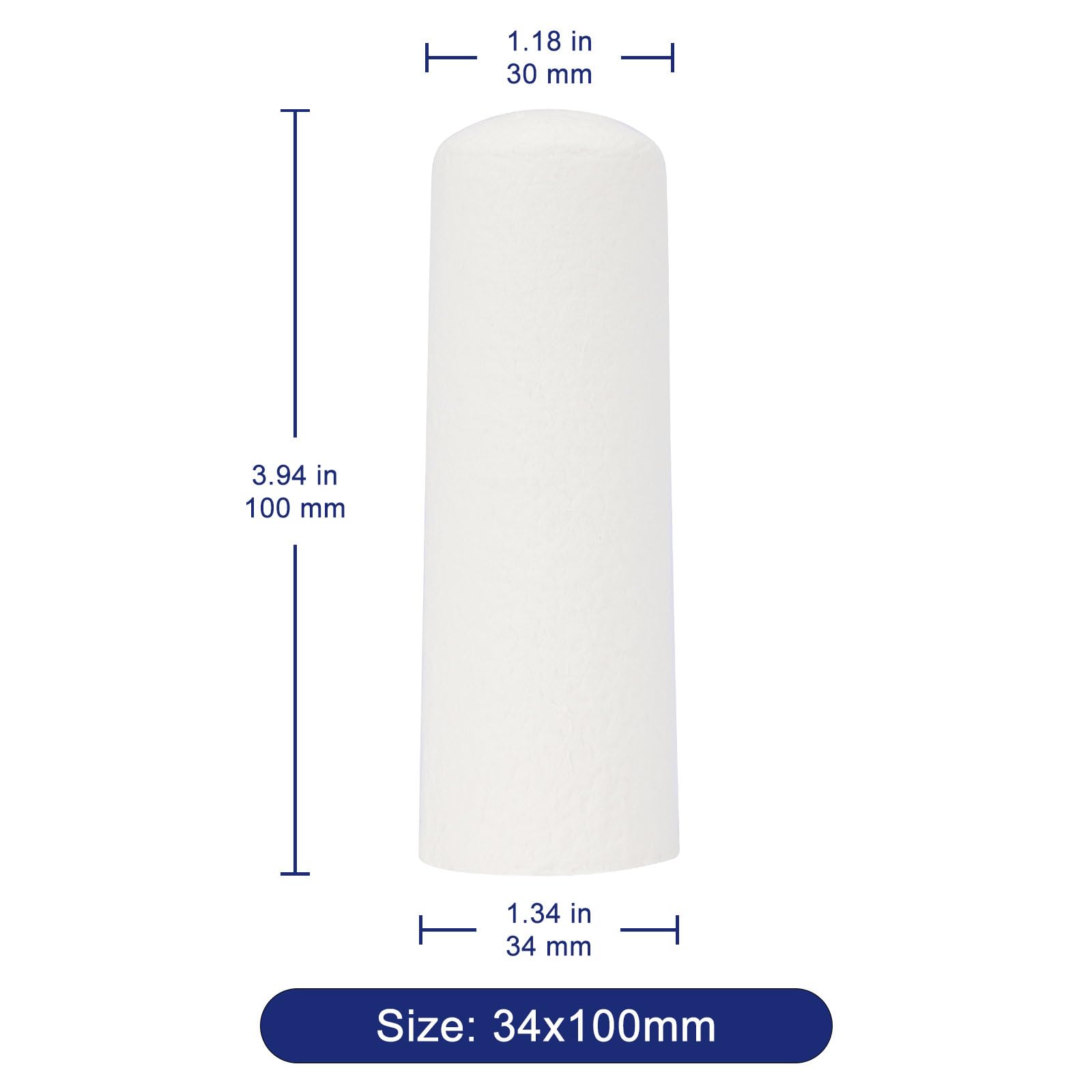 Labasics Cellulose-Extraktionshülsen, 34 mm Durchmesser, 100 mm Länge, Soxhlet-Extraktionshülsen, 25er Pack