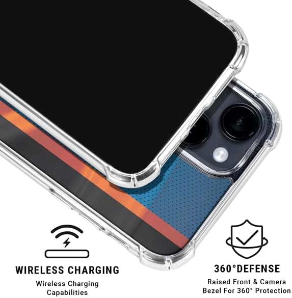 Skinit Clear Phone Case Compatible with iPhone 15 Plus - Officially Licensed NBA New York Knicks Away Jersey Design