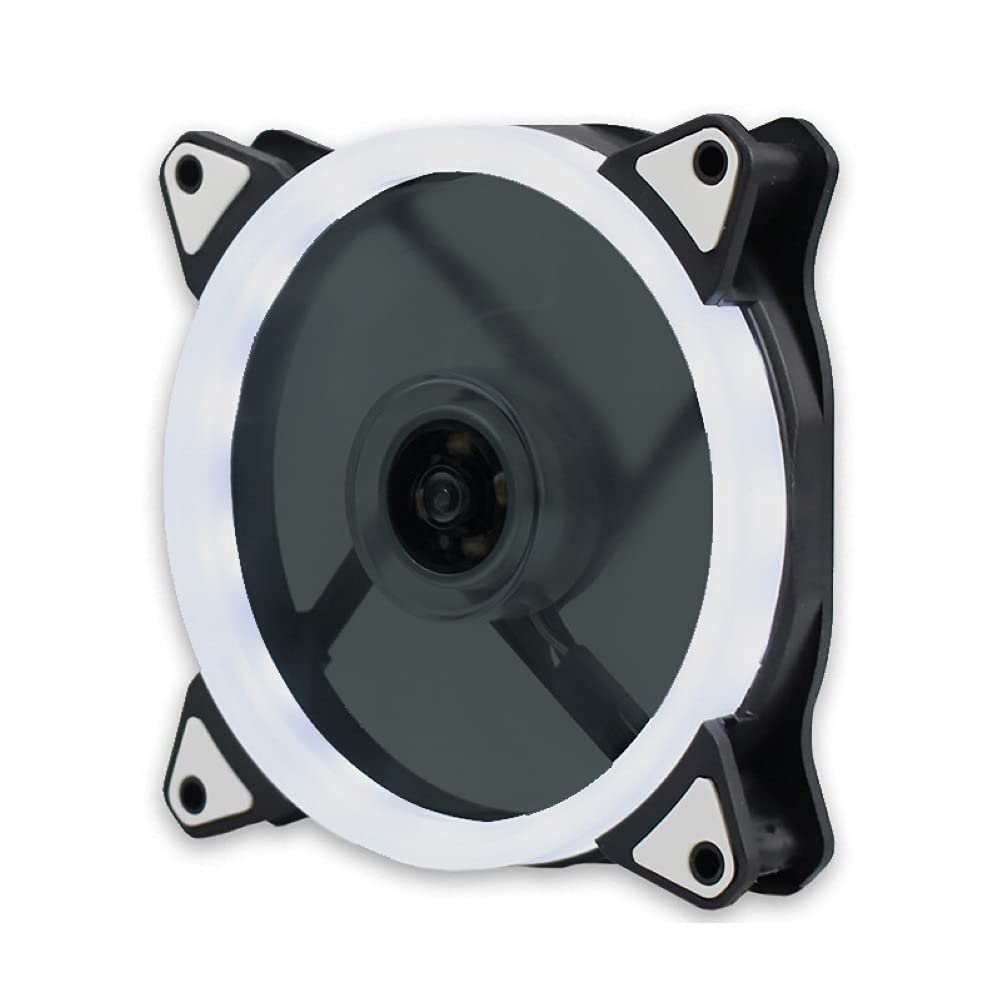 Ventilador de enfriamiento por ordenador de 120 mm PC RGB FAN AJUSTABLE DE CASO DE RADIADOR DIRIGIÓ Ventiladores más fríos de disipador de calor for computadora PC(Blue,White)