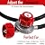 GASONE Propane Regulator - With Propane Brass Orifice 4 ft High Pressure Propane 0-20 PSI Adjustable Propane Regulator with hose QCC-1 type - Works With any U.S. Propane Tanks Red