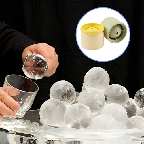 Molde para bolas de hielo redondas 4 unidades 2.4 pulg miniatura 2