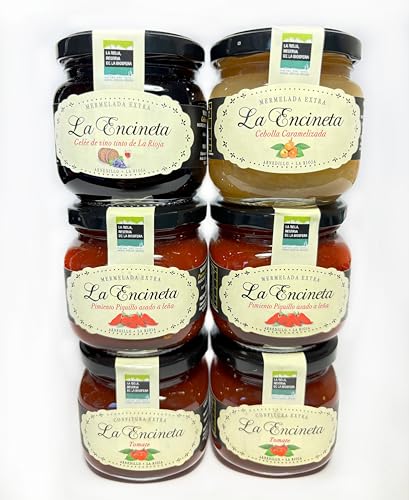 Mermeladas Artesanas. LOTE Maridaje-Cocina compuesto por 6 mermeladas. Mermeladas Caseras. Mermeladas Gourmet. Mermeladas pequeñas. Ideales como mermeladas gourmet regalo. Tarros de 235 grs.