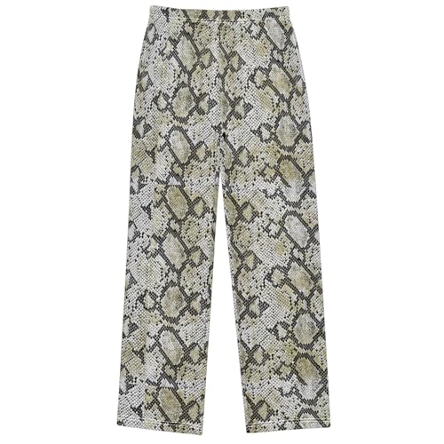 Boy's Pants Classic Snake Skin Pattern Jogger Pants Elastic Waist Long Bottoms Trousers with Pockets 6-14 Years