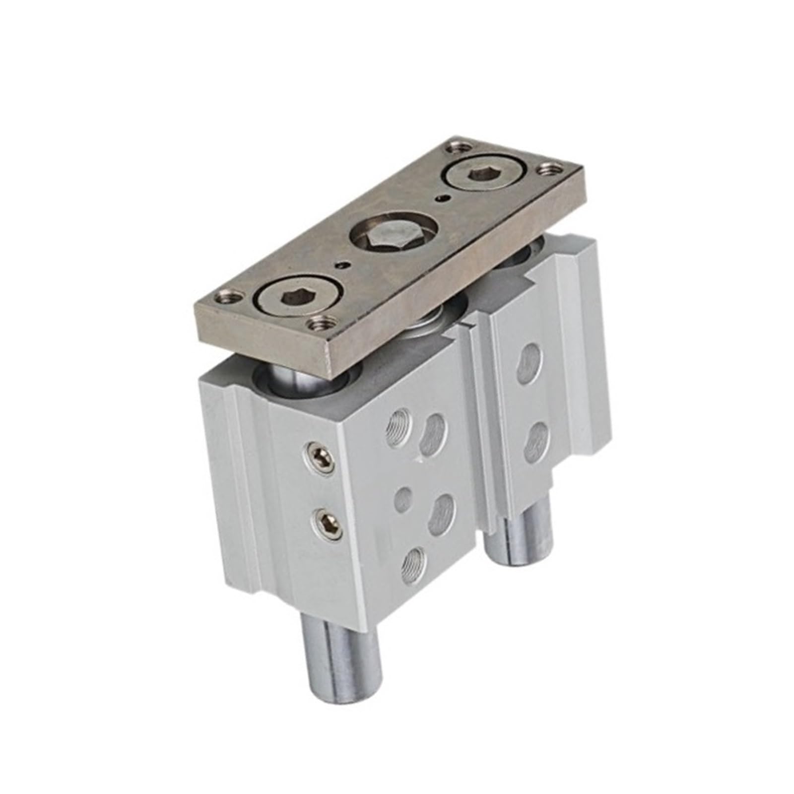 Vérin pneumatique MGPL50-125 robuste avec plaques de guidage intégrées durables