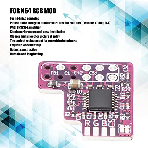 Puce de module RVB pour N64 NTSC Acogedor, circuit imprimé PCB de haute précision pour passionnés