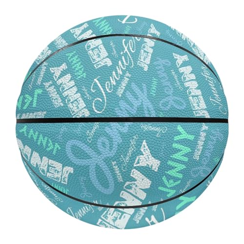 MuMiY Personalized Basketball with Name, Custom All Printed Name Basketball Size 7 (29.5') / Size...