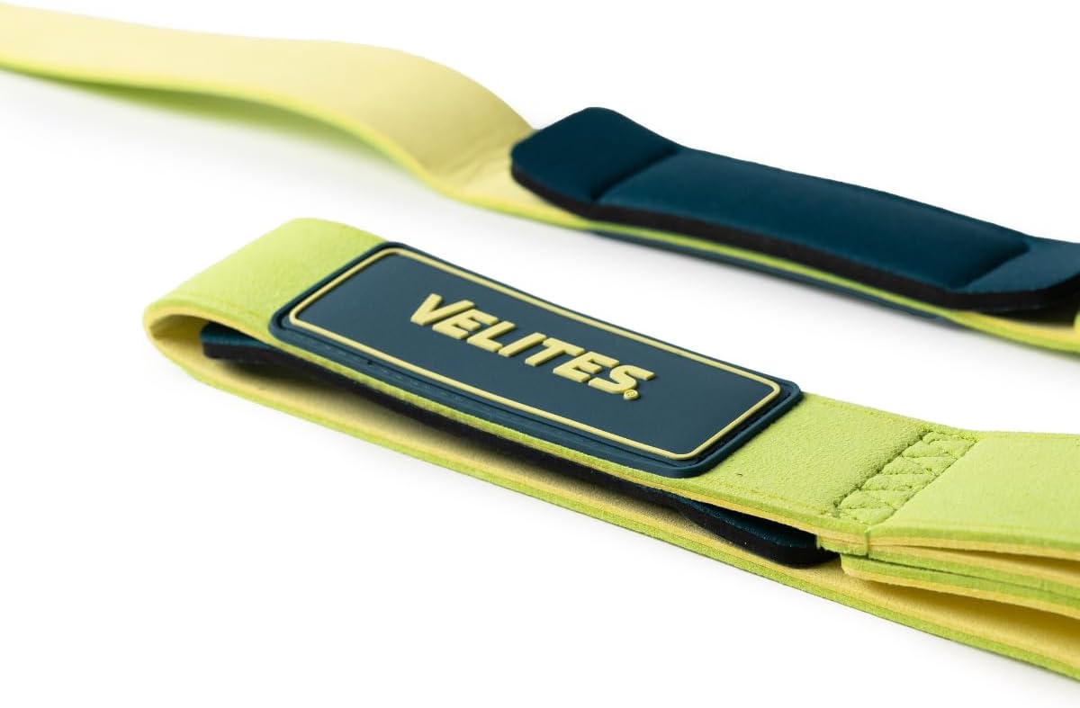 Velites Weightlifting Straps | Designed to Maximize Your Grip Strength (Lemon Lime)