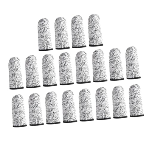 PACKOVE 10 Pack Carving Finger Protectors Cutting Resistant Men's Thumb Protectors Finger Guards for Cutting Engraving Protective Tools