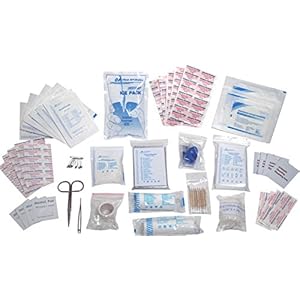 First Aid Kit Refill – 100 Piece – Extra Replacement Supplies for First Aid Kits, Loose Packed Restock Supply Pack