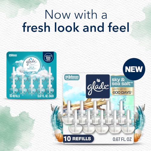 Glade PlugIns Air Freshener Refills, Sky & Sea Salt, 10 Count - image 2
