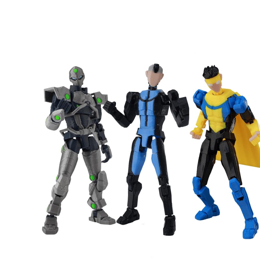 Jiumaocleu 3PCS Mark Grayson Action Figure - Anime Articulated Figure 3D Printed Multi-Jointed Figures Collectible Figurine Decorations Gifts for Fans 13.5cm โ image 1
