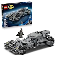 LEGO DC Batman v Superman Batmobile Car Toy - Collectible Superhero Model Kit w/a Minifigure & Golden Coin - Birthday Gift Idea for 9+ Year Old Boys & Teenage Movie Fans - 76331