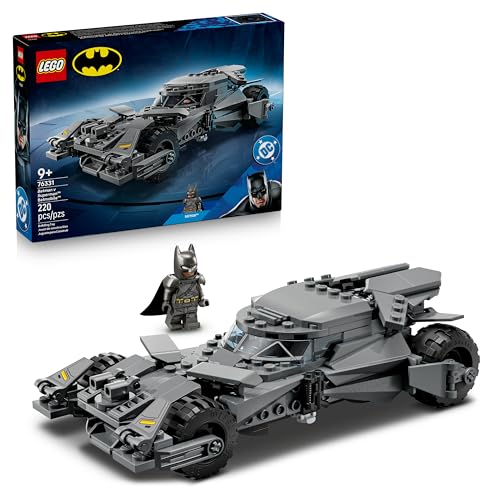 LEGO DC Batman v Superman Batmobile - Macchina Giocattolo - Kit Modellismo da Collezione con Minifigure del Supereroe - Idea Regalo di Compleanno per Bambini e Ragazzi da 9 Anni Fan del Film - 76331