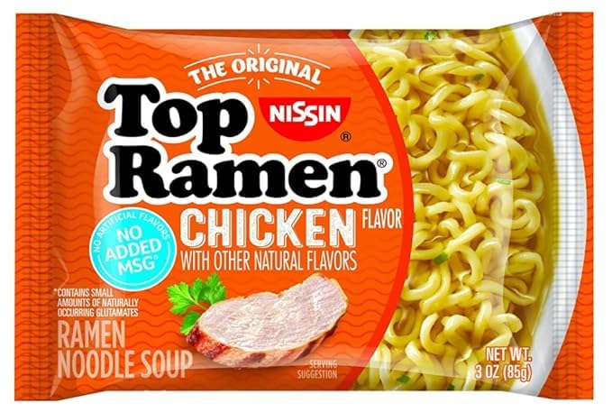 Miniatura 3 de Nissin Top Ramen The Original Chicken Flavor Ramen - Sopa de fideos ramen, 3 onzas (paquete de 48) sin MSG añadido