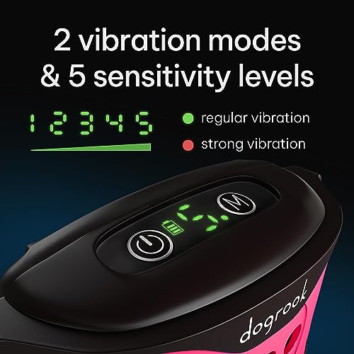 Image of DogRook Rechargeable Dog Bark Collar - No Shock Dog Training Smart Collar - Beep & Vibration Stop Barking Dog Devices - No Bark Collar - Martingale Collars for Large Dog, Medium & Small - 12-110 lbs