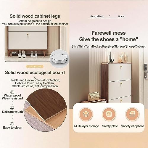 Étagère à chaussures moderne en bois pour couloir et salon - 7