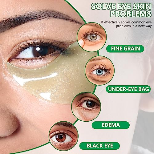 Pack of 60 eye pads, reusable anti-ageing eye pads against dark circles, moisturising eye mask, dark circles, eye patch, tear bags, wrinkles and puffiness with hyaluronic acid – Bild 5