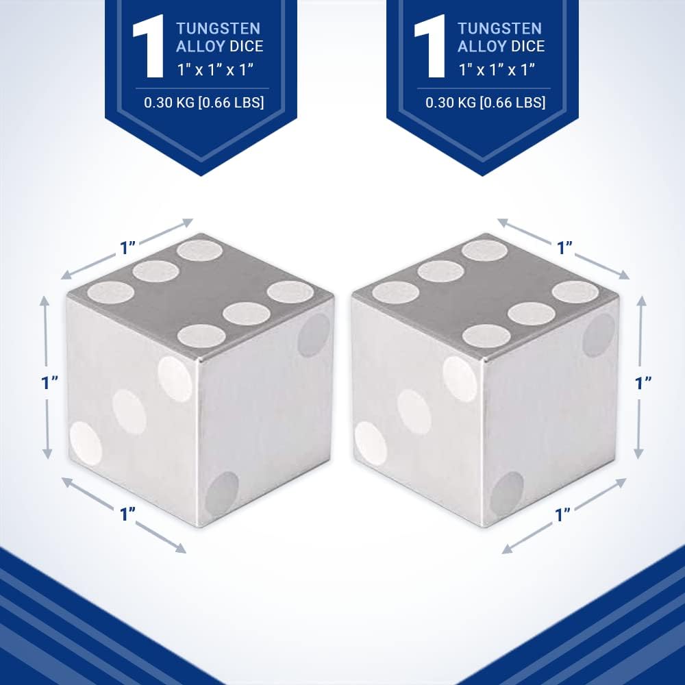 Tungsten Dice - 1.0" Each | Pack of 2
