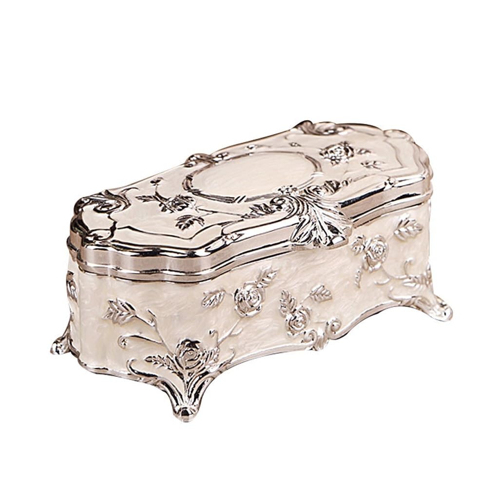 Boîte de rangement de bijoux plaqué argent anti ternissement pour protéger bagues perdues