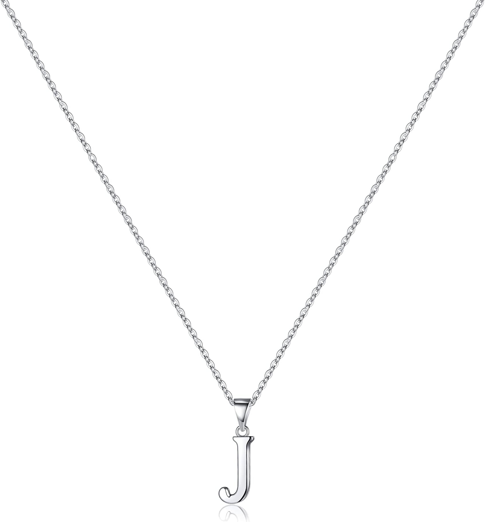 Turandoss Mothers Day Gifts for Mom Wife Daughter - S925 Sterling Silver Initial Necklaces Dainty Letter Pendant Necklace Birthday Mothers Day Gifts for Teens Girls Women