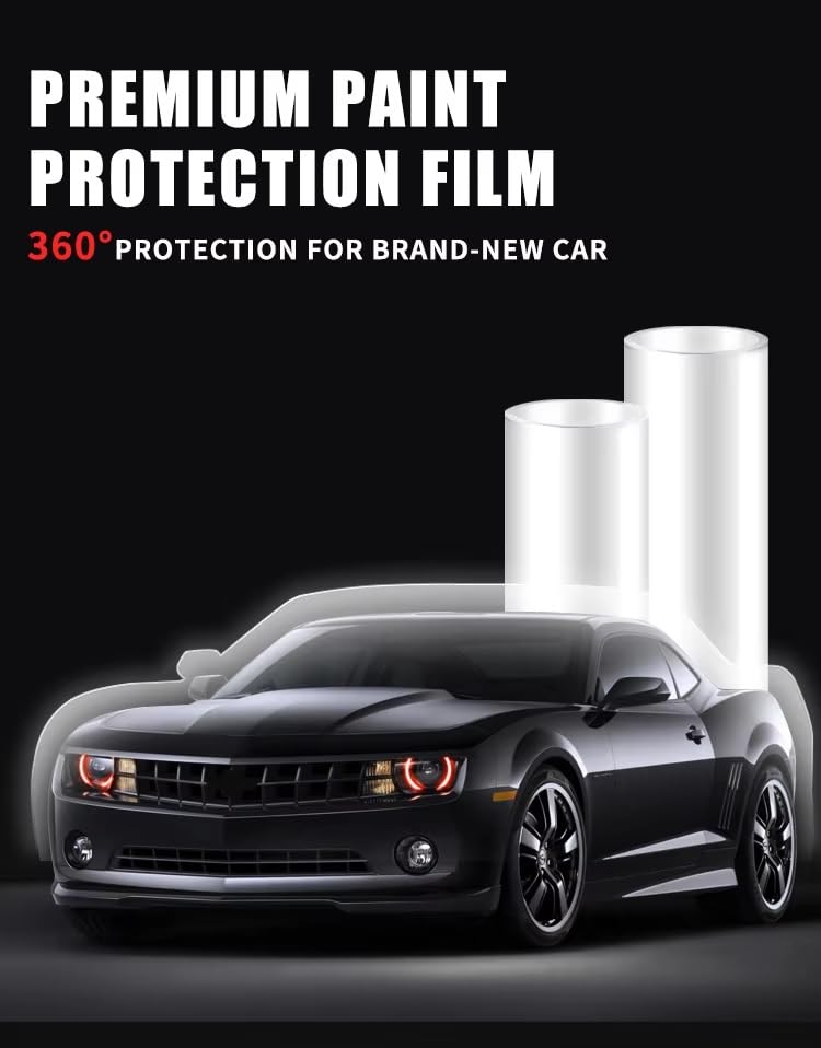 Image of Premium TPU PPF Car Paint Protection Film Roll (1.52m x 15m) | 7.5 Mil Thickness | Self-Healing, Anti-Yellowing & Hydrophobic Clear Wrap | Full Car Coverage Body Lamination (Glossy Finish)