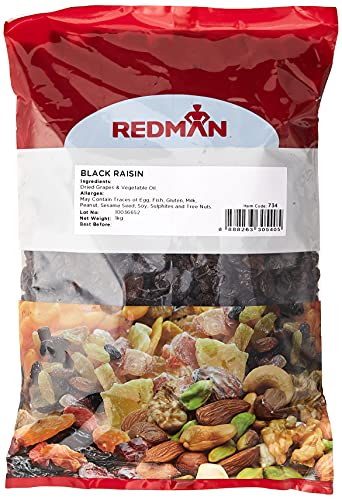 RedMan Dried Black Raisins 1Kg