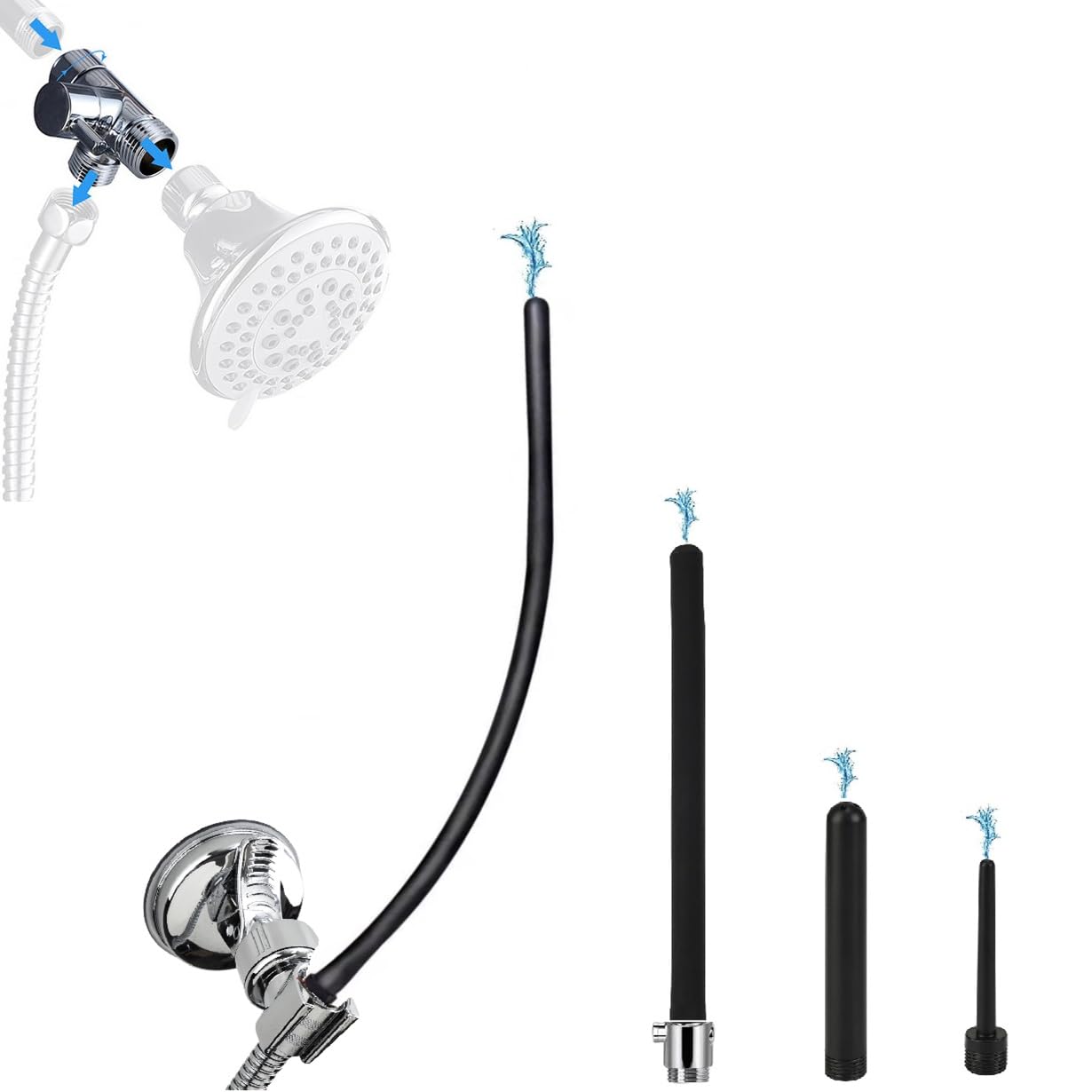 Photo 1 of Shower Enema System with 79 Inch Hose, 3-Way Diverter, Shower Douche for Men and Women Portable Cleaner, Enema Nozzle Kit Cleaner Attachment