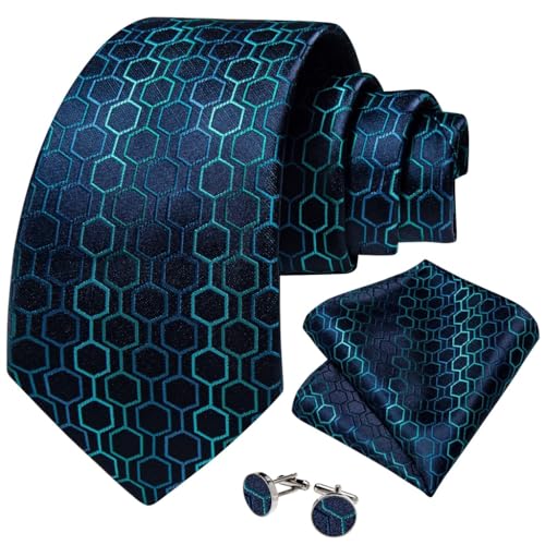 Conjunto de corbata para hombre y mujer en seda a rayas