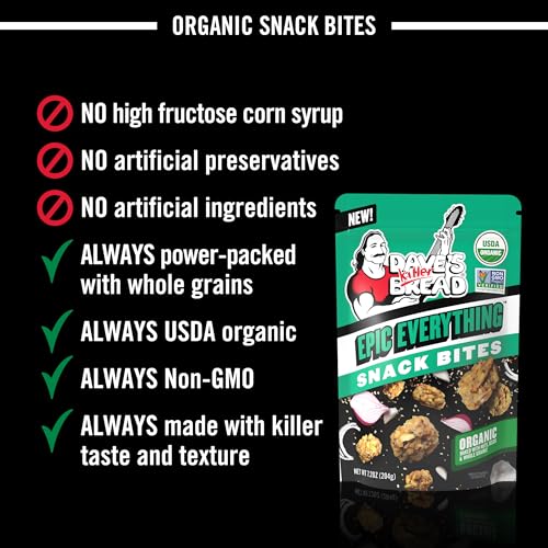 Dave's Killer Bread Epic Everything Organic Snack Bites, Everything Flavor Organic Snacks, 7.2 oz - image 3