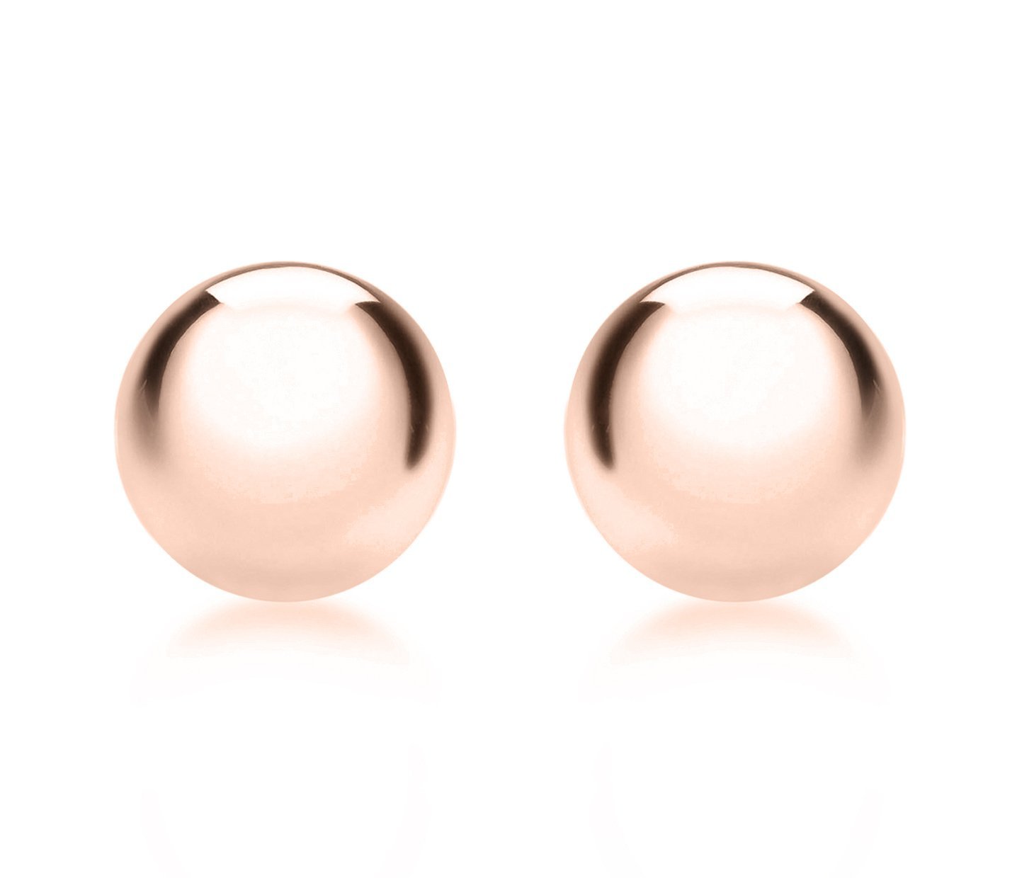 Carissima Gold Women's 18 ct Rose Gold Ball Stud Earrings