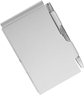 PRETYZOOM Caderno Clamshell Caderno Bloco De Notas Bloco De Notas Mini Caderno Com Caneta Almofadas De Escrita Caderno De Bolso Com Caneta Caderno De Metal Caixa De Cartão De Moda Concha De