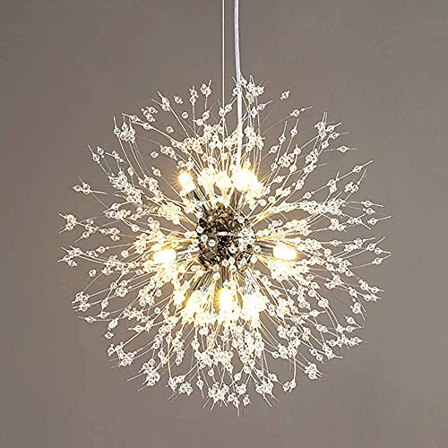 Chandelier en cristal de salon plafonnier design pour cuisine et chambre