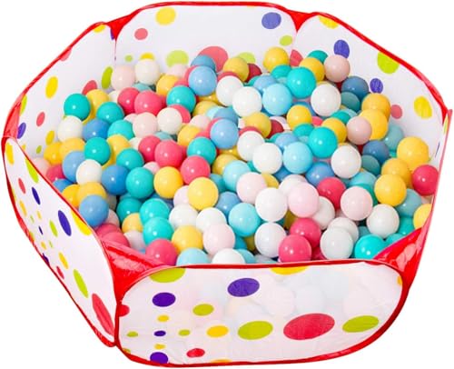 Piscina Palline Bambini, Diametro 120 cm Piscina Tenda, Piscinetta per Palline per Bambini Deposito Borsa piscinetta da Interno ed Esterno per Giocattoli con Borsa con Cerniera (Palle Non Incluso)