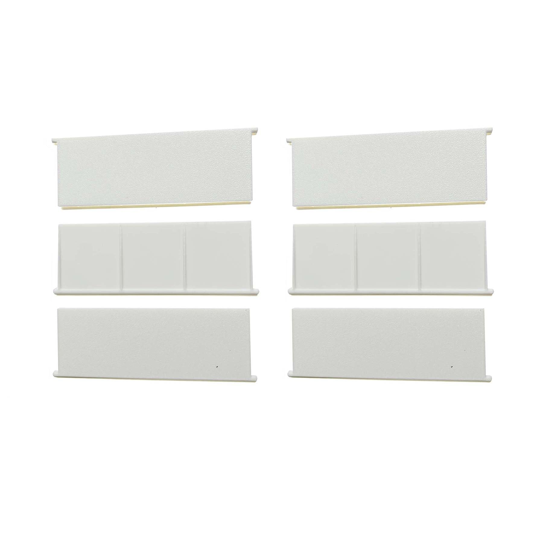 OUHEER 6 pcs Replacement Louver for Deflect-o 4" Supurr vent hood,replacement slat for a louvered dryer vent or bathroom exhaust vent