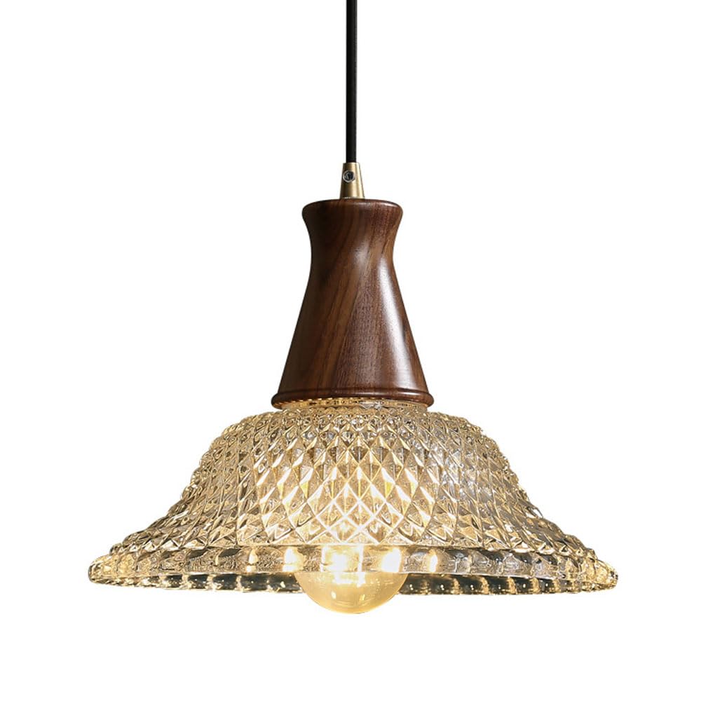 Lustre en verre minimaliste rétro pour éliminer la lumière agressive