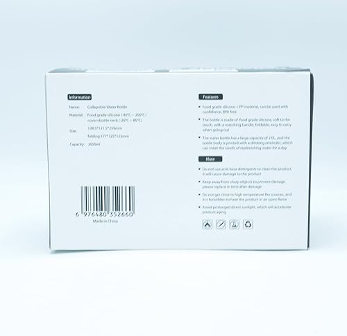 Miniatura 14 de Vasos de agua plegables de silicona de 64 onzas con popote, sin BPA, para botella de agua de deportes al aire libre (verde)