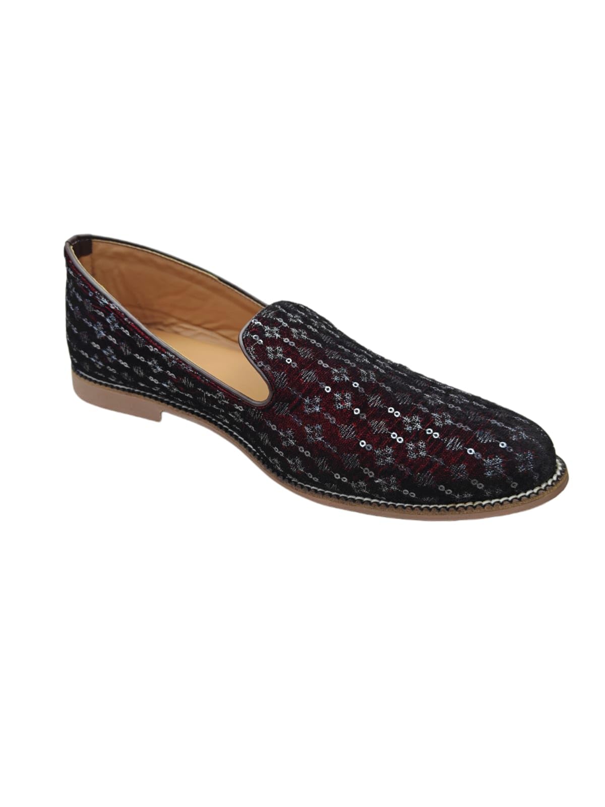 Aara Style Men's Blue Velvet Mojari/Jutti Mojadi/Mojari | Premium Slip-On Traditional Ethnic Footwear for Wedding-picture-39