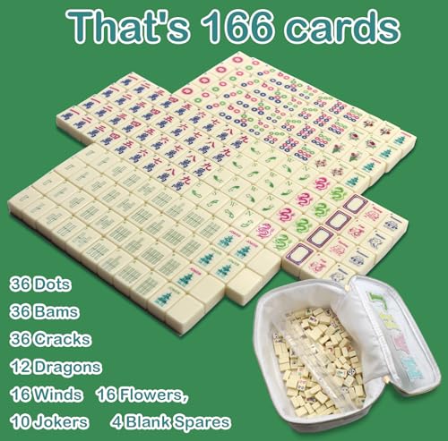 Mini set de fichas American Mahjong portátil miniatura 5