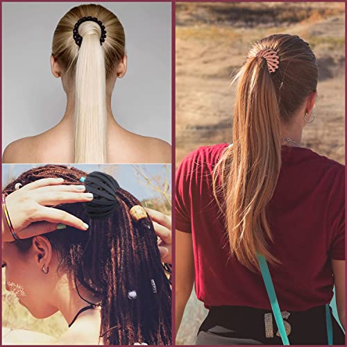 Luvadeyo 3 Stück Haarspangen für Damen, Vintage Vogelnest Haarklammern Große Haarclips Haargreifer Haar Accessoire Haarschmuck für Mädchen Damen, Einfarbig