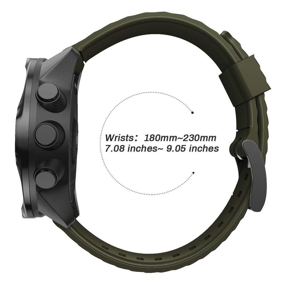 24mm Per uomo e donna cinturino sportivo per 7 cinturino di ricambio in silicone morbido