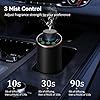 Diffusore oli essenziali, Diffusore di oli essenziali per Auto,Ufficio, Casa, Mini diffusore di aroma batteria, 4 timer e 3 livelli di nebbia