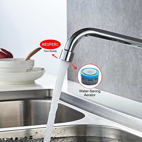 Ibergrif-M18654-Ballet-Cocina-de-Solo-Agua-Frio-Grifo-Giratorio-de-Pared-Cromo-Plata