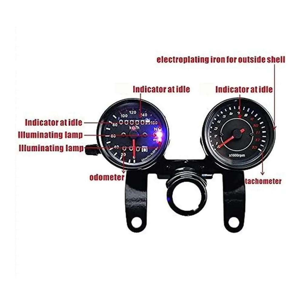 Odómetro Digital Para Motocicleta De 12V, Velocímetro